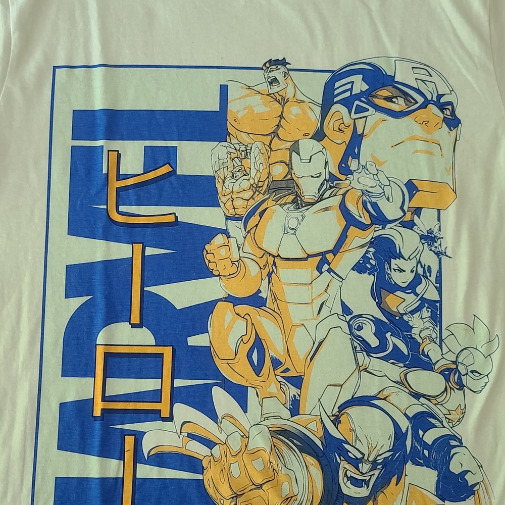 Marvel white t-shirts